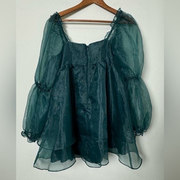 NWT Altar'd State Lunetta Dress in Hunter Green Size Small - Picture 3 of 12